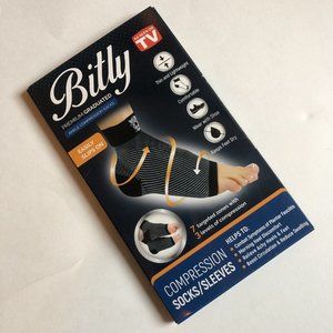 NWOT Bitly Gray Plantar Fasciitis Ankle Compression Sock-Large Premium Graduated